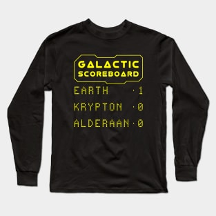 Earth is Number One - Earth Day Galactic Scoreboard Long Sleeve T-Shirt